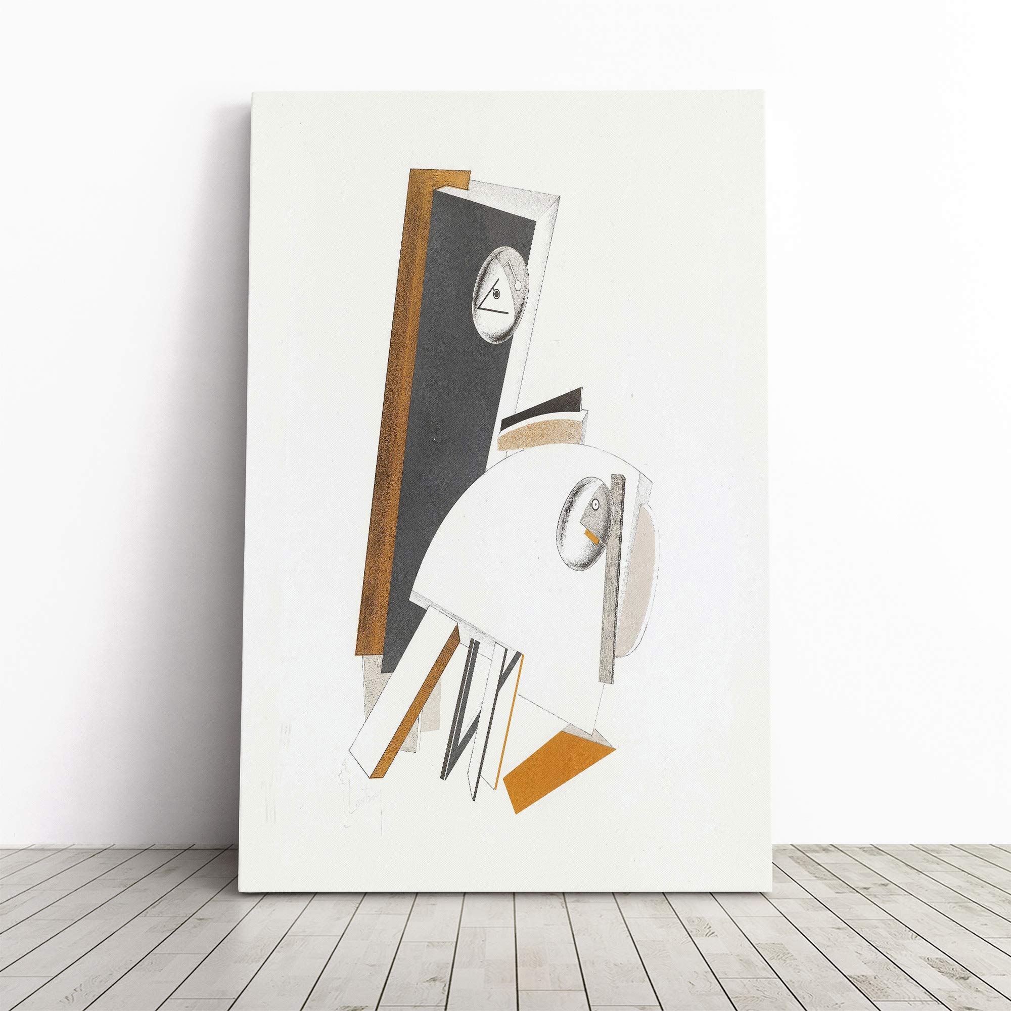 El Lissitzky Abstract No.5 Canvas Print | Gallery Wrapped 30mm Frame Wall Art | 30x20 inches | Ready to Hang | Abstract Picture | Living Room Bedroom Lounge Office