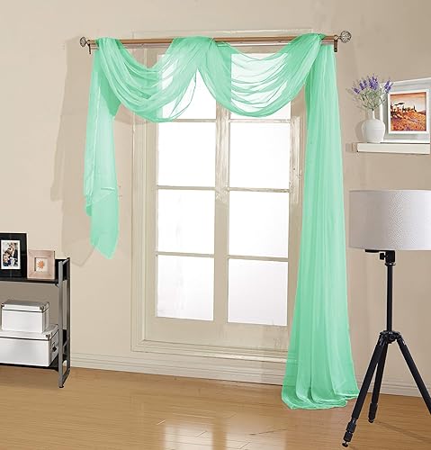 Miniatura 8 de Decotex - Bufanda de gasa transparente de calidad premium para diseños de hogar y eventos