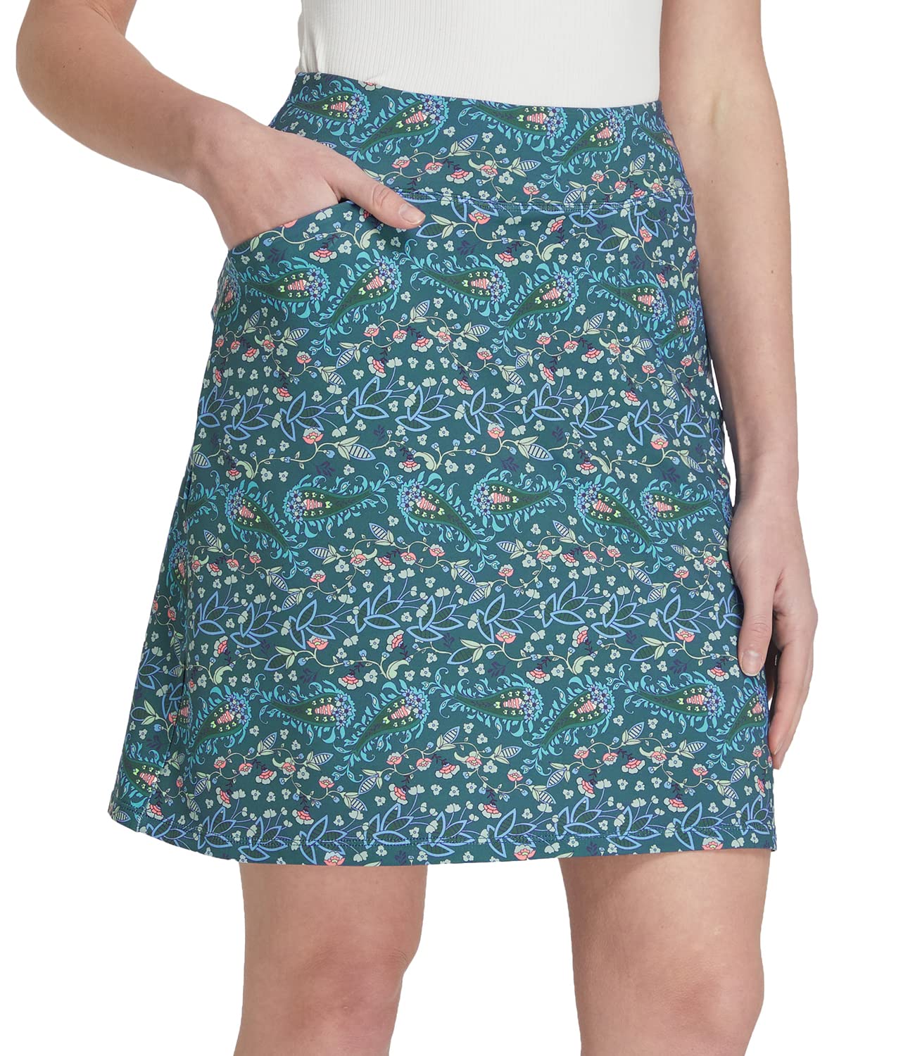 Jupe de Tennis Femme Plus Jupe Short Longueur Genoux Jupes avec Short & Poches pour Golf la Course L'entraînement Randonnée Canna M