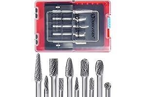 Tungsten Carbide Die Grinder Bits for Steel (10-Piece Set)