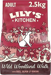 Lily's Kitchen Con ingredienti naturali Cibo secco per cani adulti Ricetta senza cereali con anatra, salmone e cervo 2.5kg