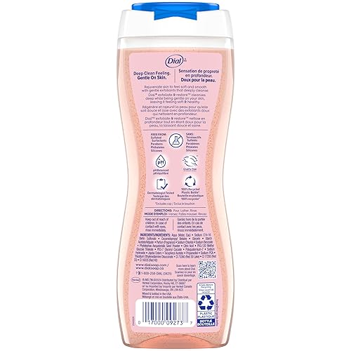 Miniatura 11 de Dial Gel de baño, exfolia y restaura la sal del Himalaya, 16 onzas líquidas, paquete de 11