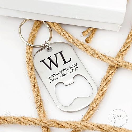 Miniatura 7 de Uncle Of The Bride Bottle Opener Gift Wedding Party Personalized Gift For Uncle Bride From Bride WD-BOTTLE (Uncle of the Bride)