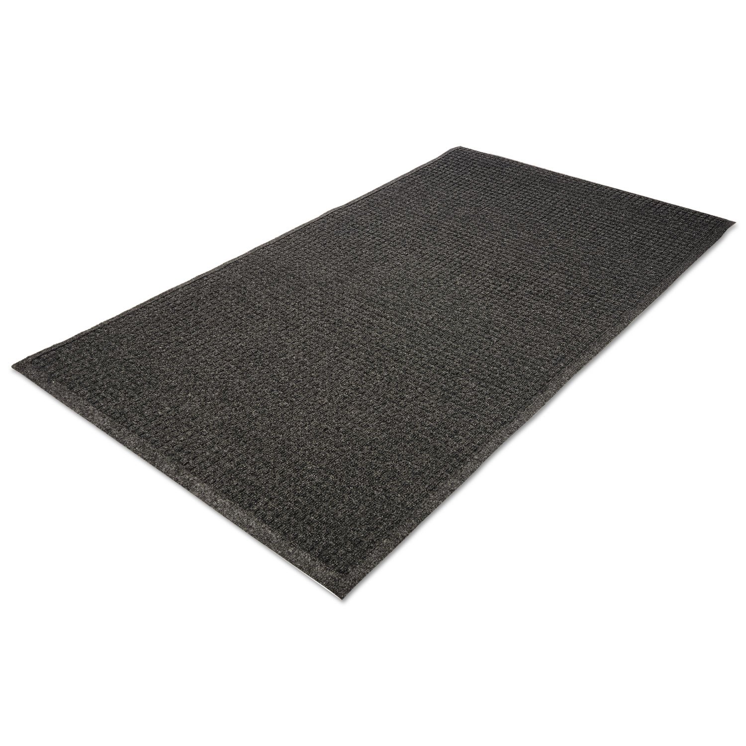 Guardian EcoGuard Indoor Wiper Floor Mat – 3' X 5', Charcoal, Made From Recycled Plastic Bottles & Tires