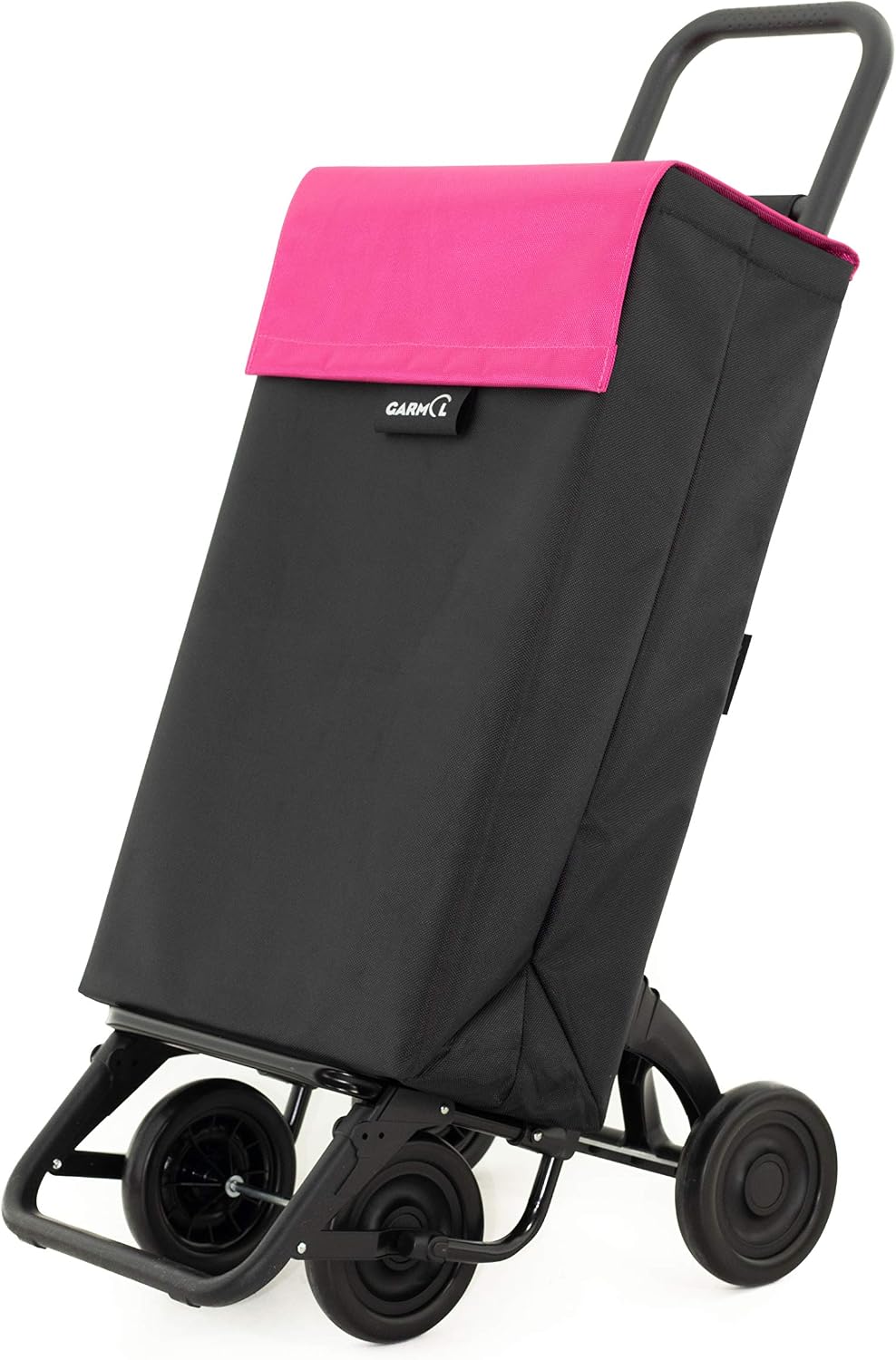 Garmol Shopping Trolley 48L Black and Fuchsia - Image 4
