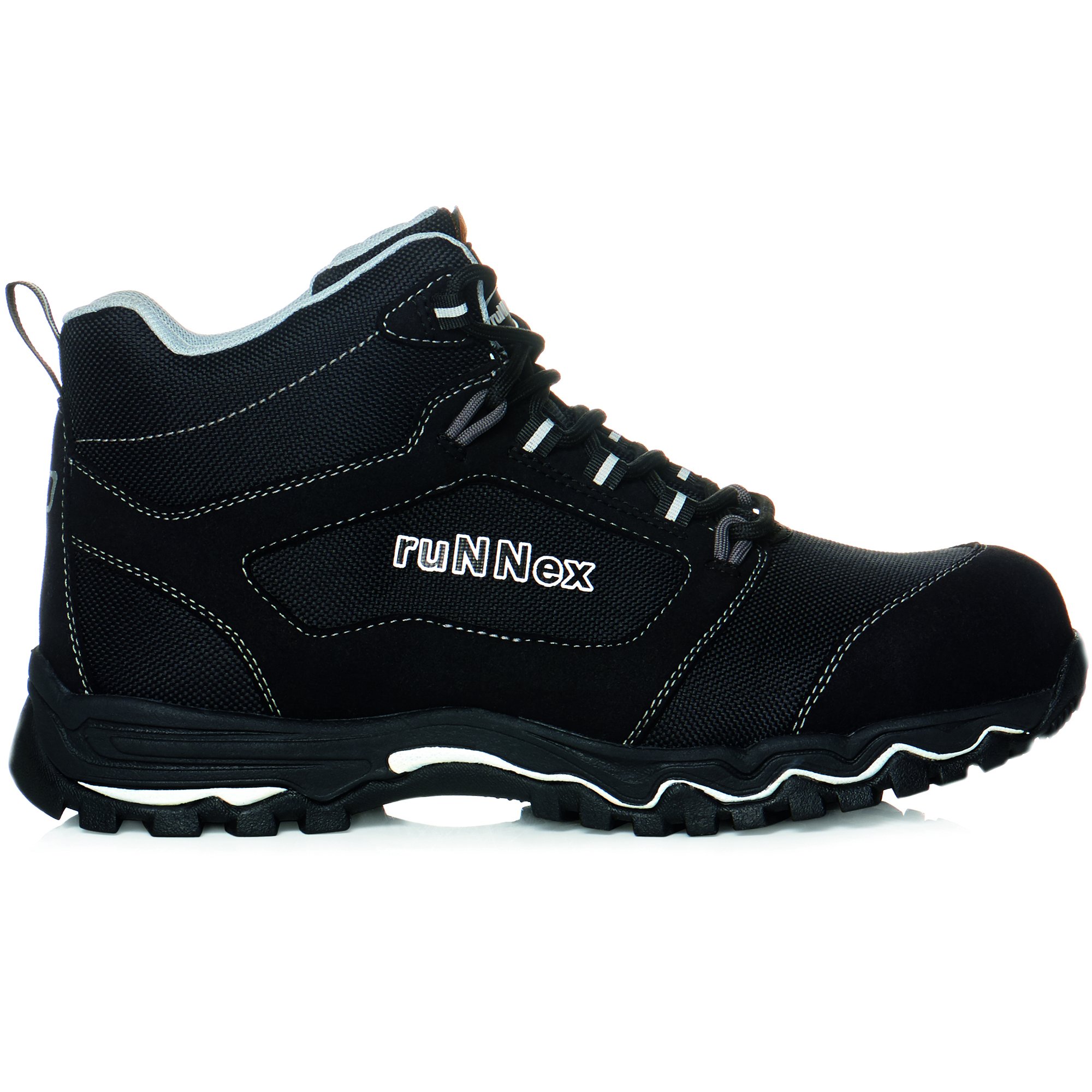 ruNNex® S3-ESD-Sicherheitsschnürstiefel LightStar, schwarz/weiß/grau, Gr. 39