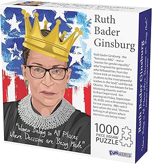 1000 Piece Puzzle, Ruth Bader Ginsburg Collectible, Notorious RBG Inspirational Quote, Women Belong in All Places Where Decisions are Being Made