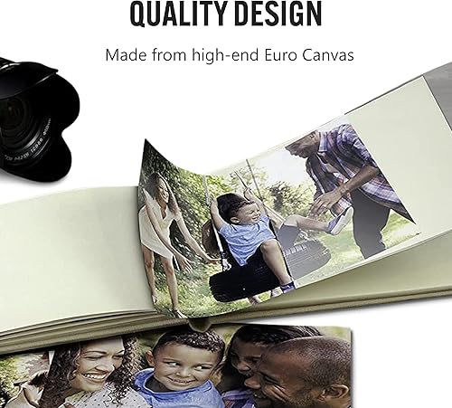 Miniatura 3 de Bellagio-Italia Álbum de fotos en lienzo, álbum de recortes de memoria y libro polarioide para caligrafía, álbum de recortes, incluye cubiertas de