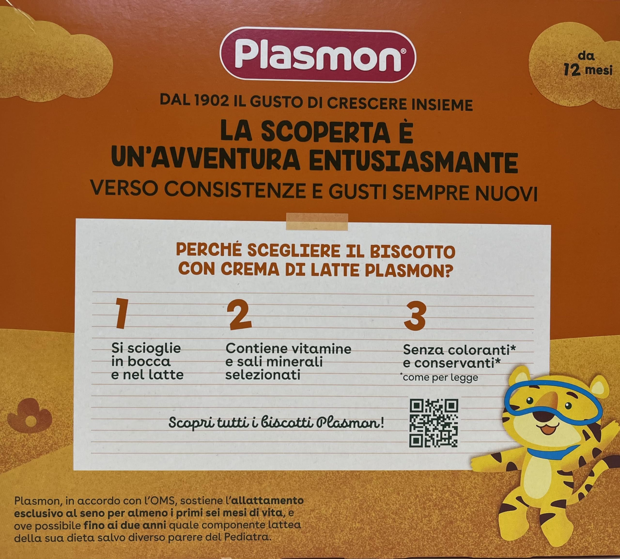 Plasmon Biscotto Crema Latte 320g (6 confezioni)