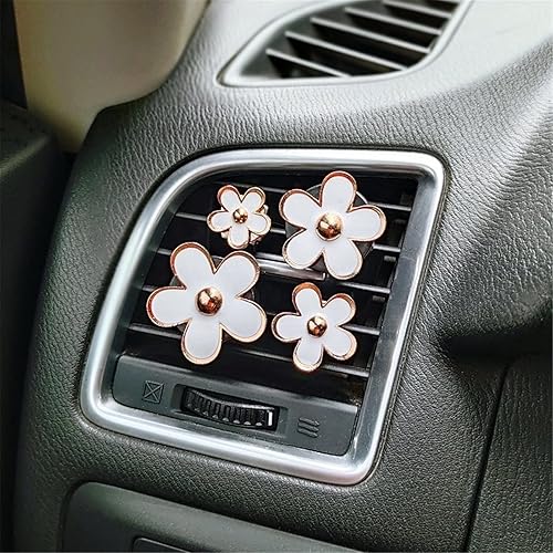 JVHGUBAY 4 piezas de araña mariposa de cristal de cuarzo ambientador de aire de coche Clip de escape difusor de coche lindo ajuste coche interior