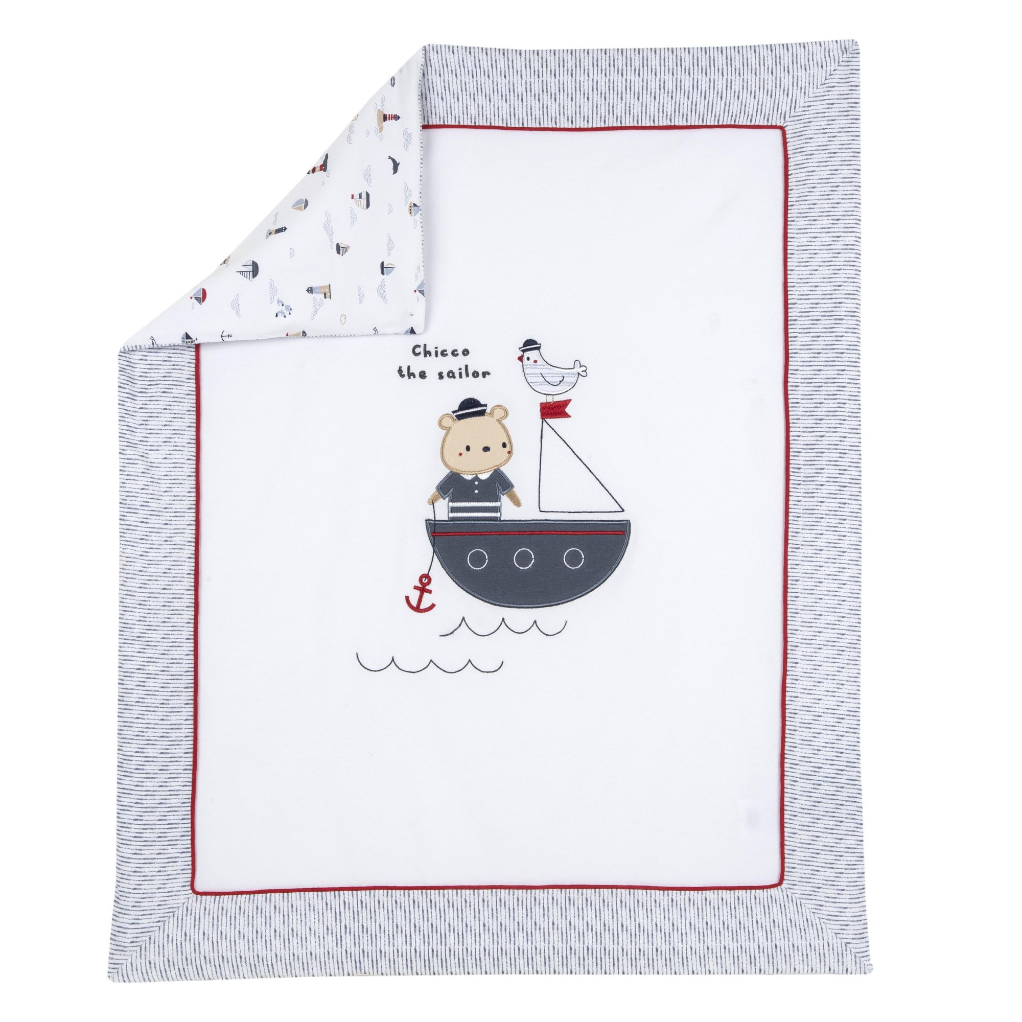 Chicco, Coperta sfoderabile, Bambino (Bianco marinaro)