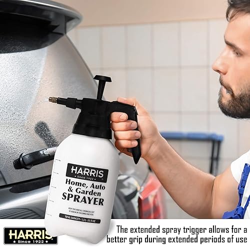Miniatura 3 de HARRIS Pulverizador de presión de bomba manual continua para el hogar, césped, jardín, detalles de automóviles y más, 1.5L