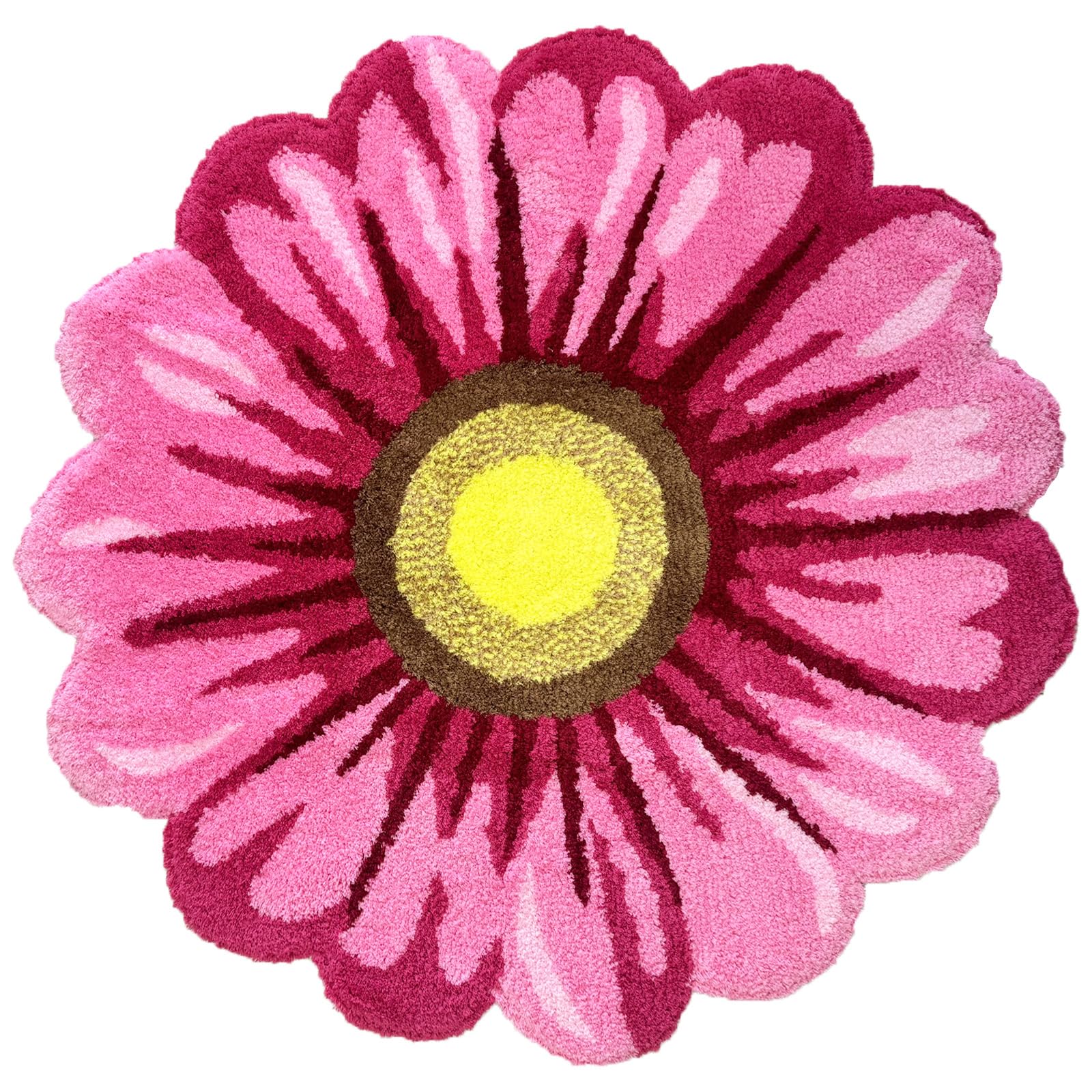 Alfombra de baño de felpa con margaritas florales y flores, felpudo de bienvenida, tapete de baño para inodoro, tapete grueso para fregadero de cocina, tapete para suelo, sofá, sentado, cojín