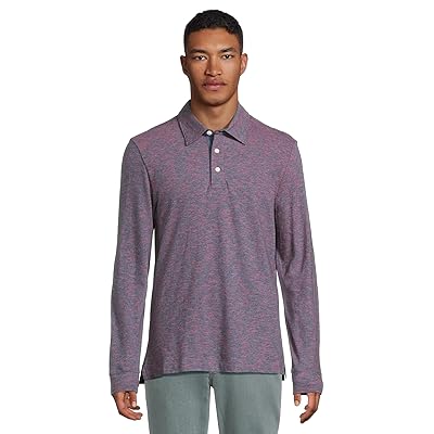 Faherty Long Sleeve Sunwashed T Shirt Polo Men