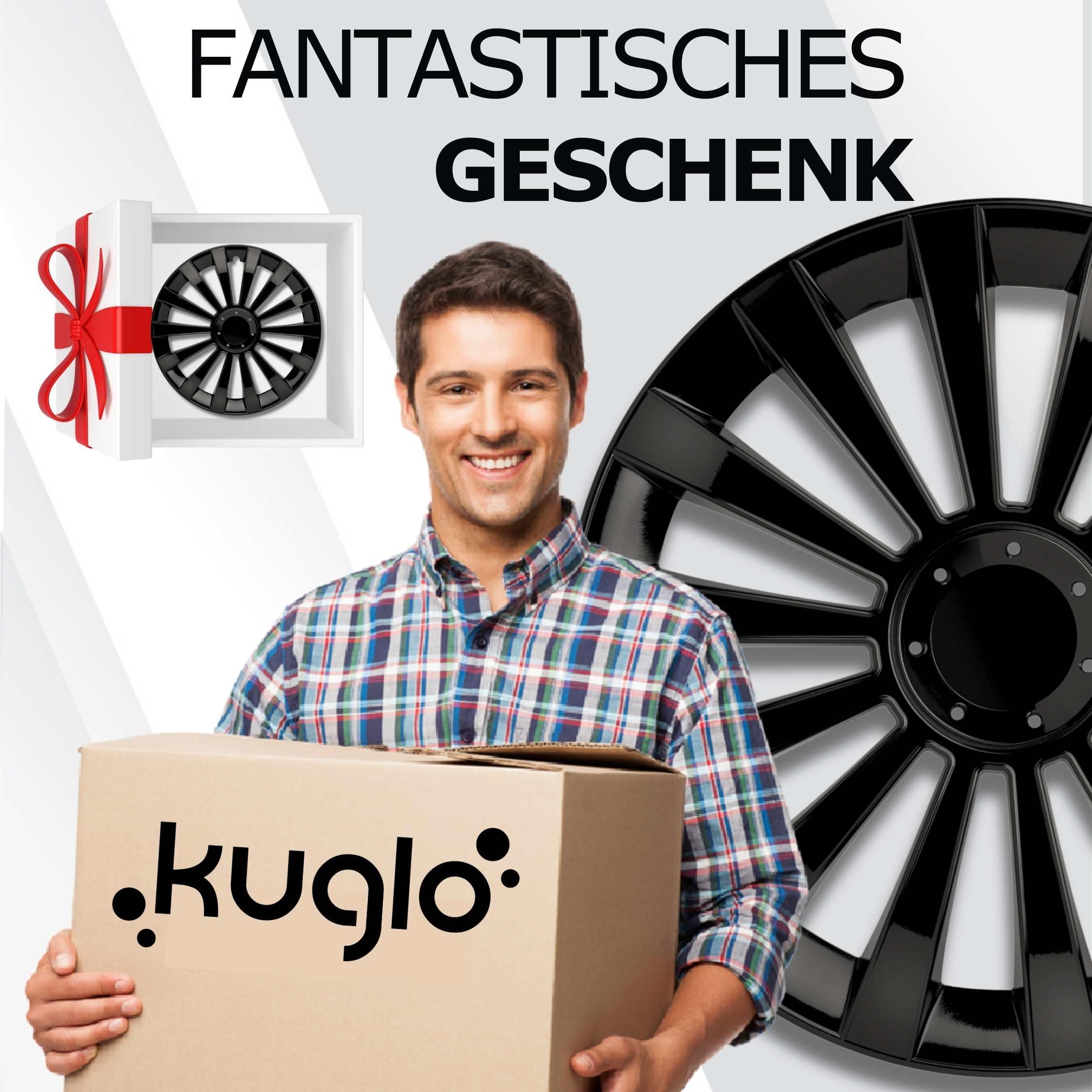 Radkappen 16 Zoll Schwarz Radzierblenden 4er-Set Meridi für Stahlfelgen | Zierkappen, Radblenden & Felgenabdeckung, rostfrei & witterungsbeständig, einfache Clip-Montage, für die meisten Automarken