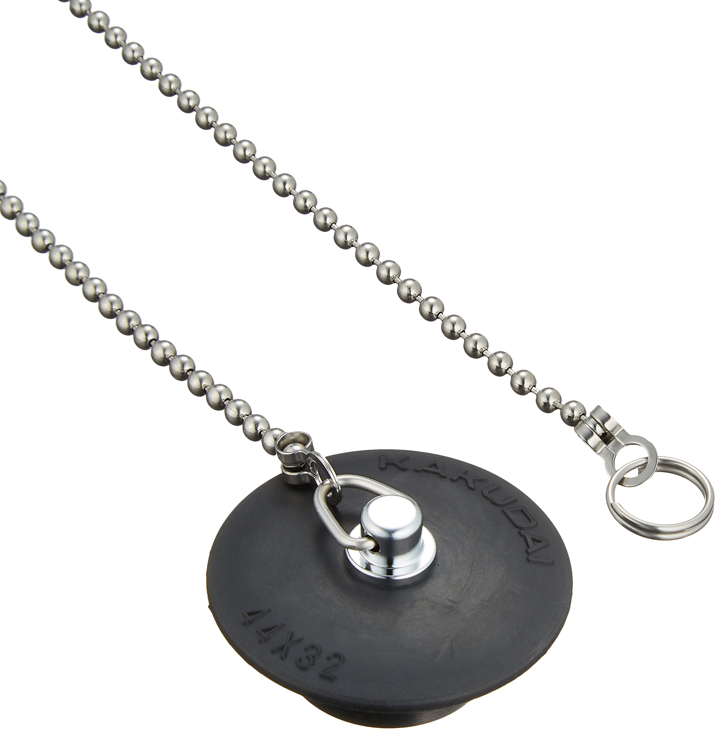 Amazon | カクダイ(KAKUDAI) W型バス用ゴム栓 くさり650mm付き 上辺