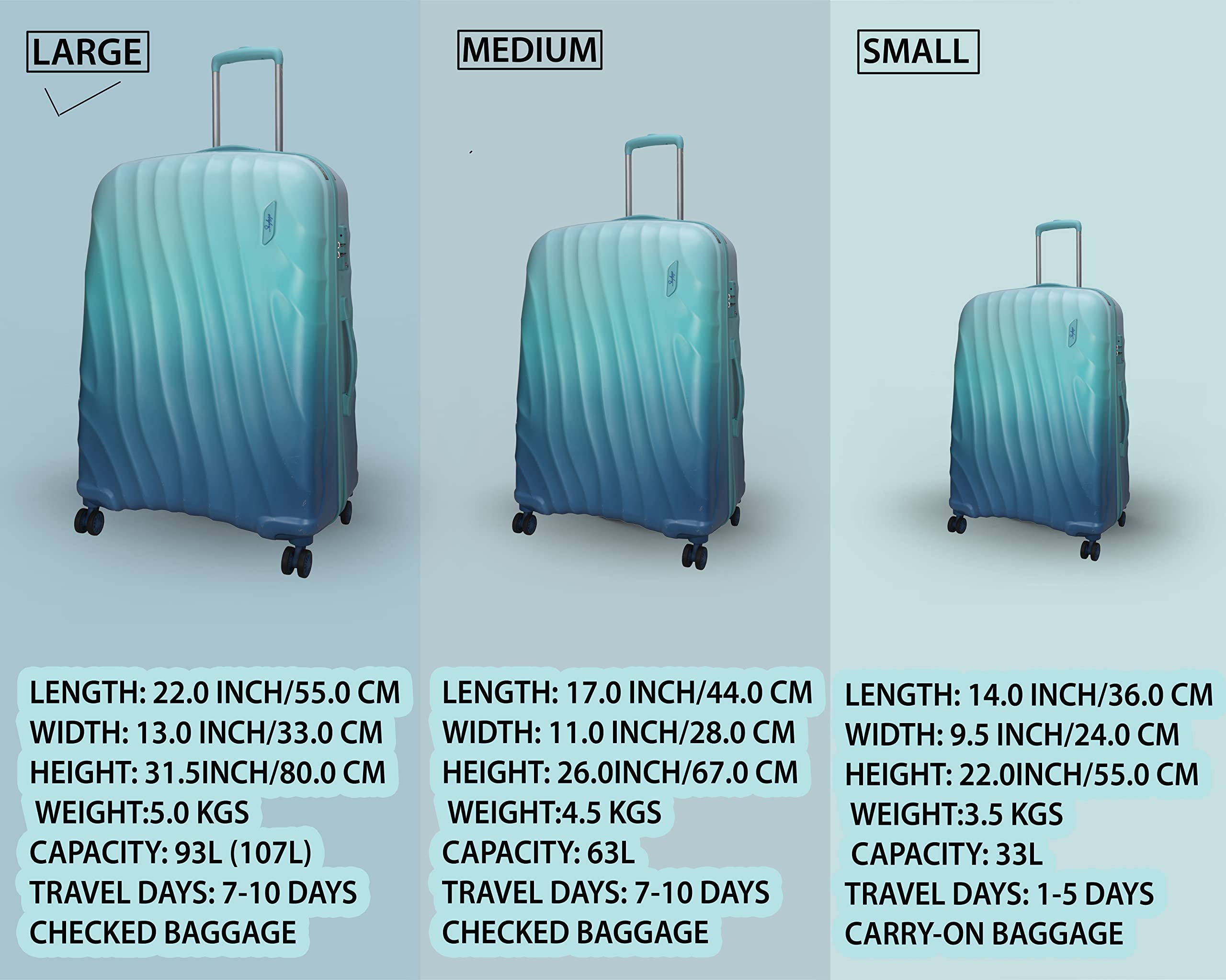 Buy Skybags Escape Polycarbonate 80 cms 