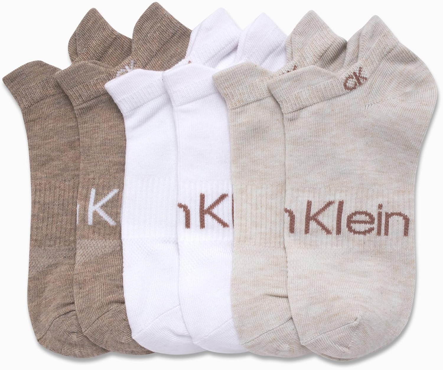 Calvin Klein Womens No Show Socks - 6 Pack Lightweight Cotton Blend Cushioned Low Cut Tab Ankle Socks for Sneakers & Loafers - Image 4