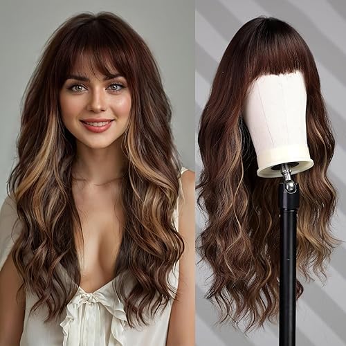 Long Brown with Highlights