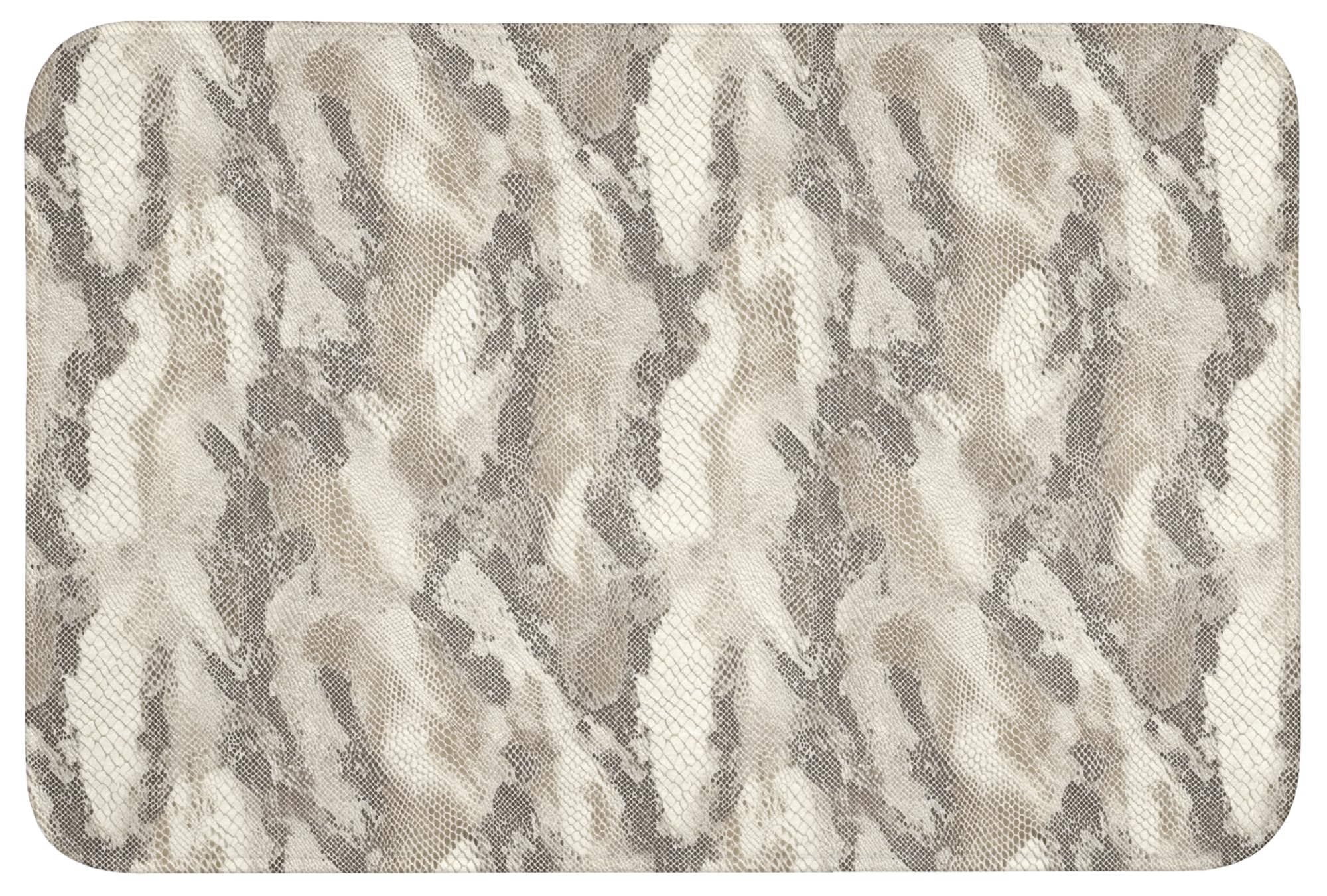 Alfombras Baño Rectangular 90x60 cm Alfombra Ducha Lavable Tapete Bath Mat Non Slip Antideslizante Bathroom Decoracion Shower Serpiente - Patrón - Topo