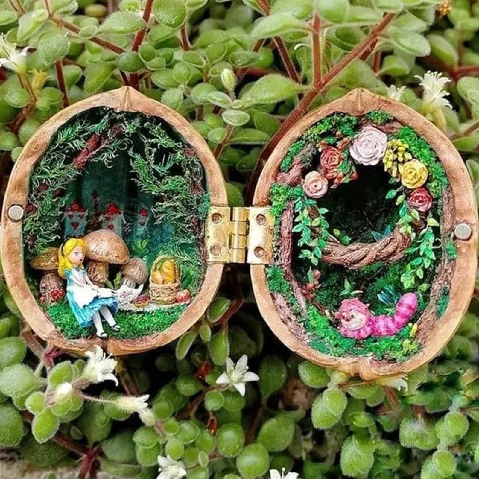 くるみ・小物 Amazon.co.jp: くるみの中の手作りの小さな世界 |クルミシェルドール