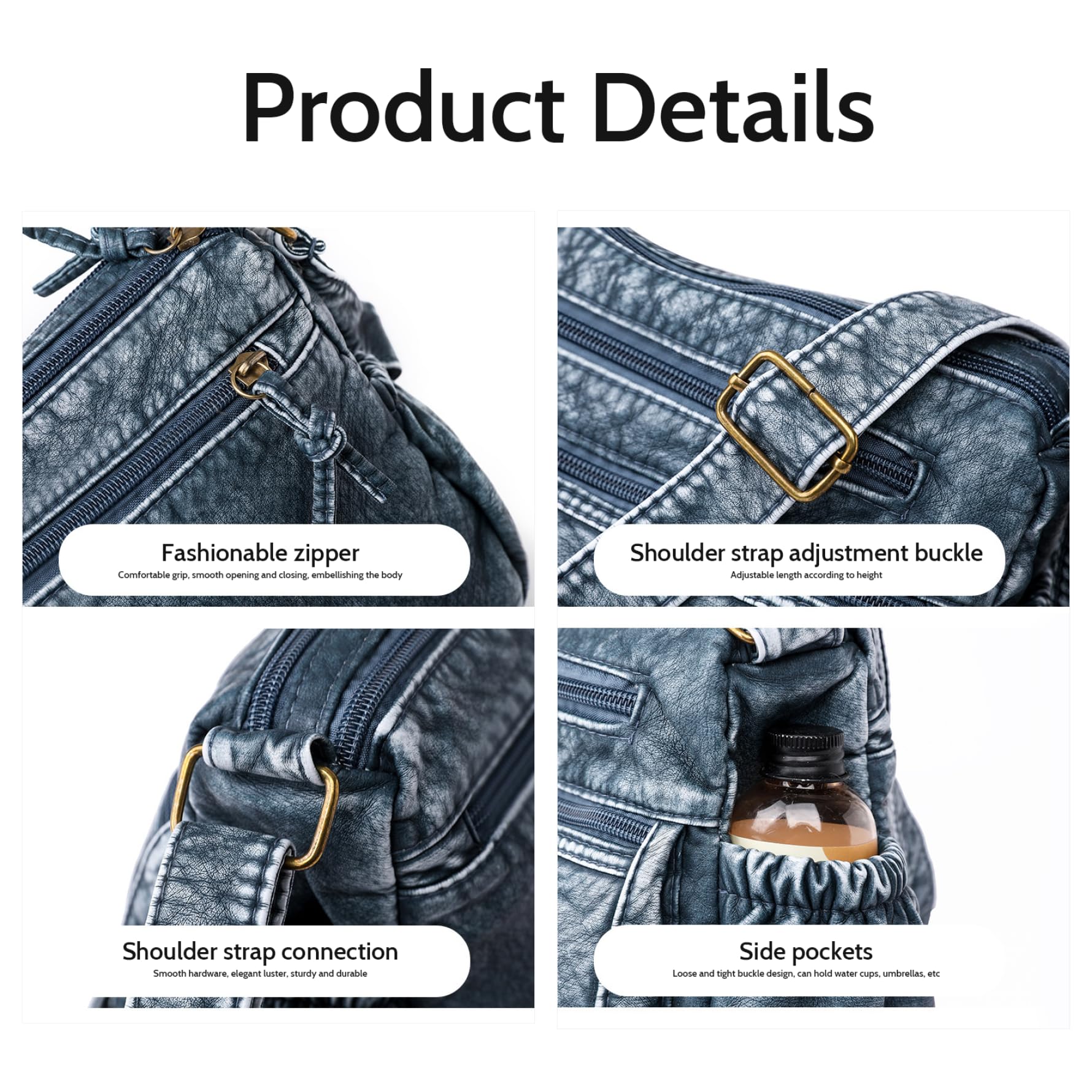 Borsa in denim da donna 2025 Borse a tracolla casual di nuova moda Borsa tote di grande capacà Borse a tracolla per pendolari di classe per donna