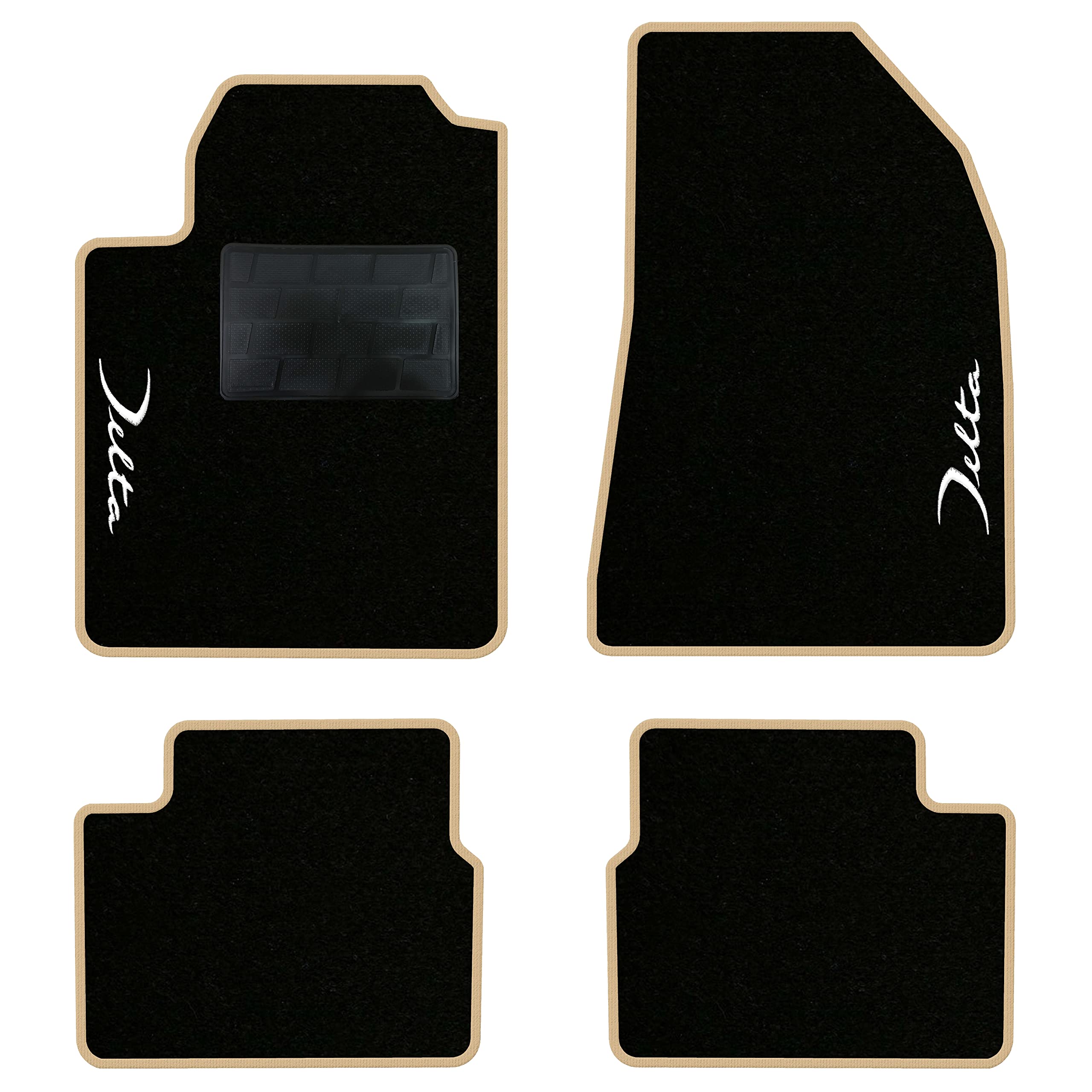 Tappetini Auto Per Fiat 500L 2017-2023 - Moquette Con Logo, Battitacco Gomma, Made In Italy - Foto 5