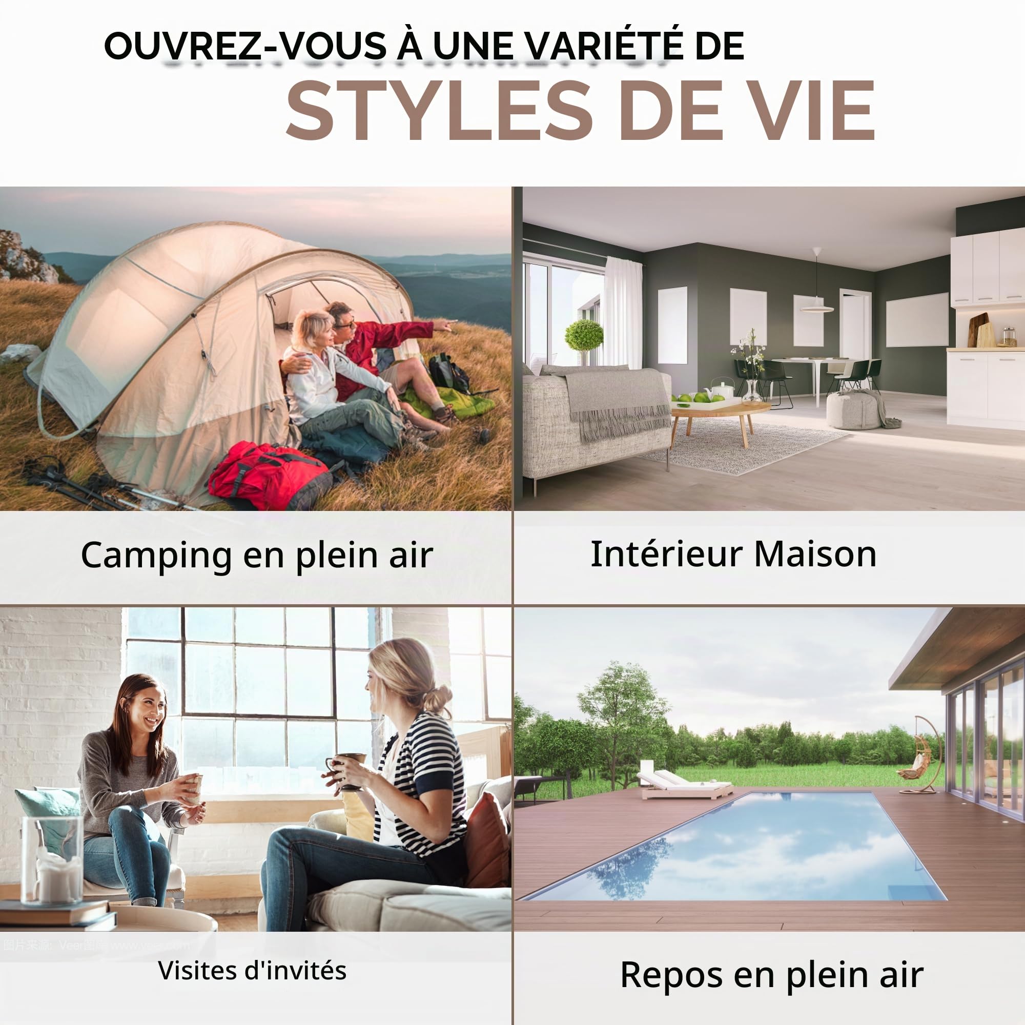 Naturehike Matelas Pneumatique Auto-Gonflant 2 Personnes 200x150x25 cm Pompe Électrique Intégrée 300 kg Charge Max Lit d'Invite Confortable pour Camping et Domicile