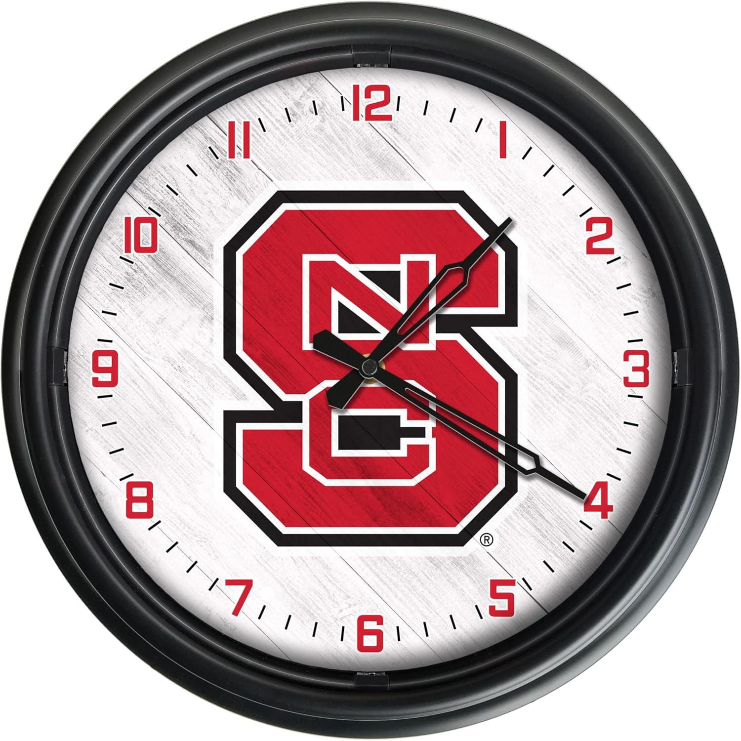 Holland Bar Stool North Carolina State University Indoor/Outdoor LED Wall Clock