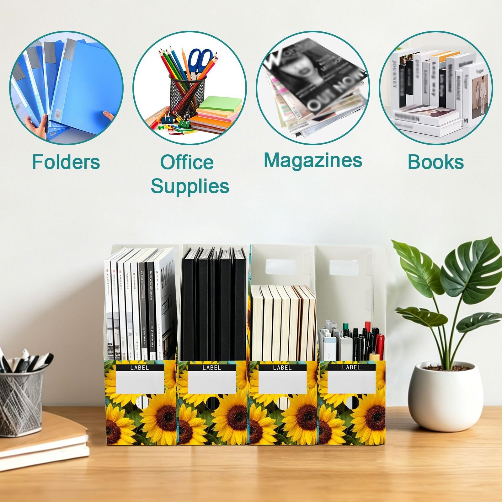Confezione piatta Classic Sunflower Blue File Organizer