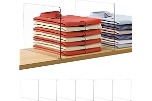 HBlife Tall Drawer Dividers: Expandable Closet Organizers for Purse, Sweater, Shirts