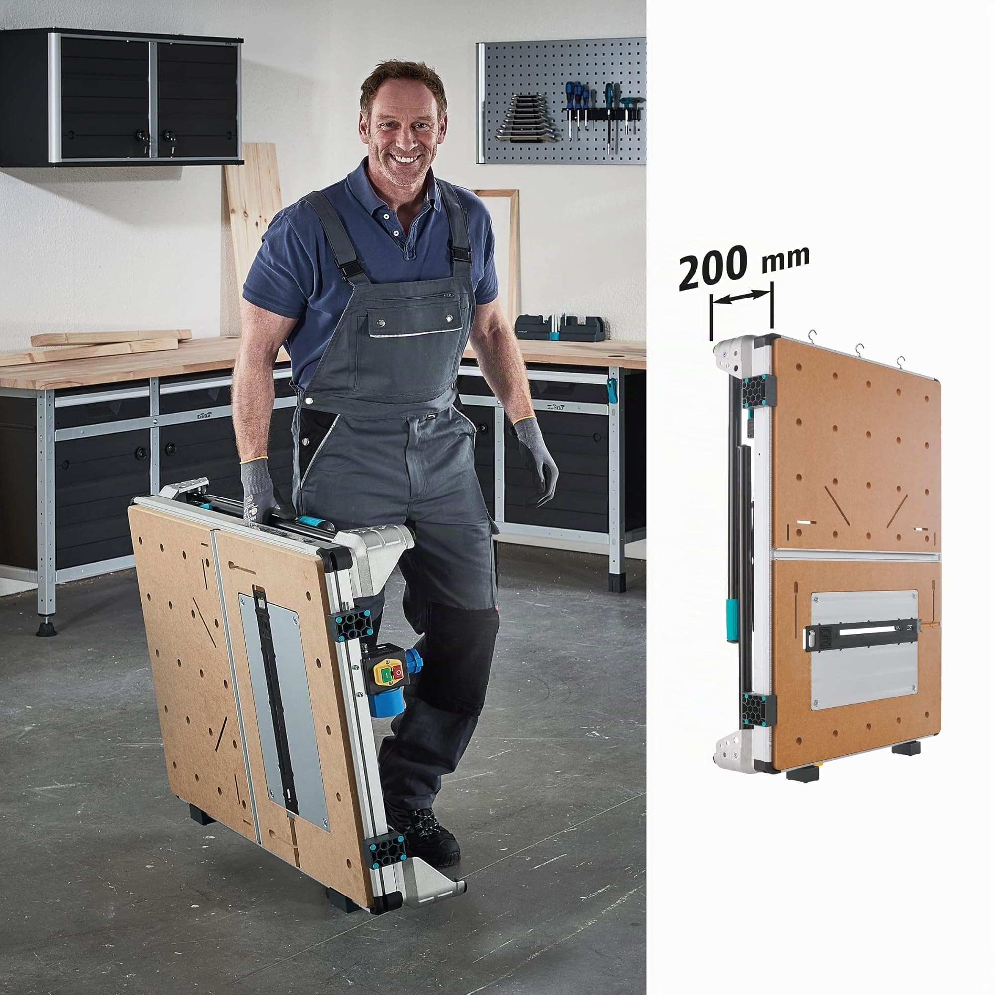 wolfcraft Banco portamacchine MASTER cut 2600 I 6918000 I Il banco portamacchine multifunzione