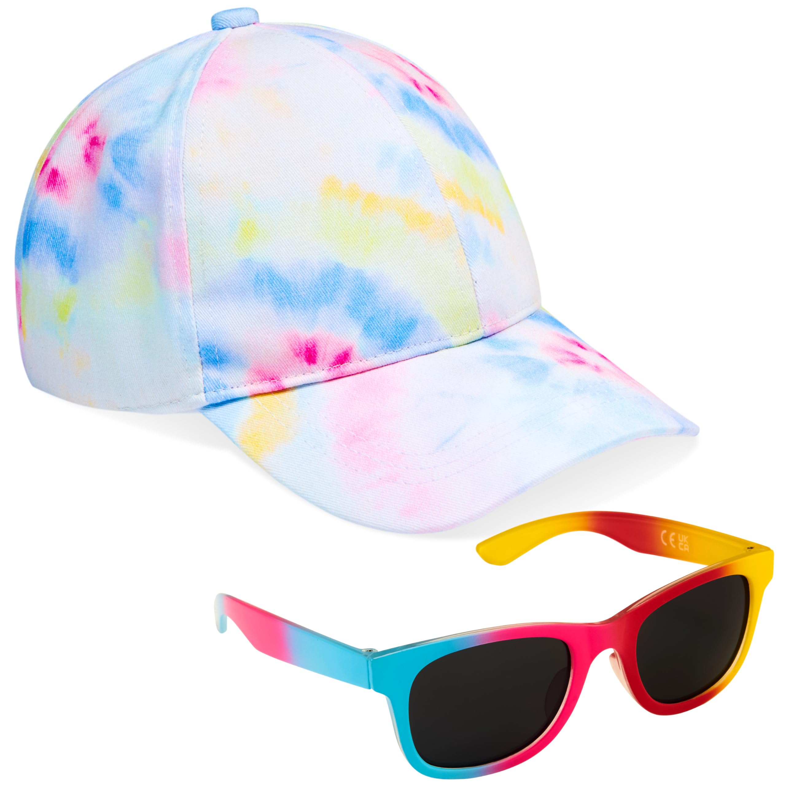 CityComfort Set Gorra y Gafas de Sol Niña, Gorra de Béisbol y Gafas Sol con Protección UV