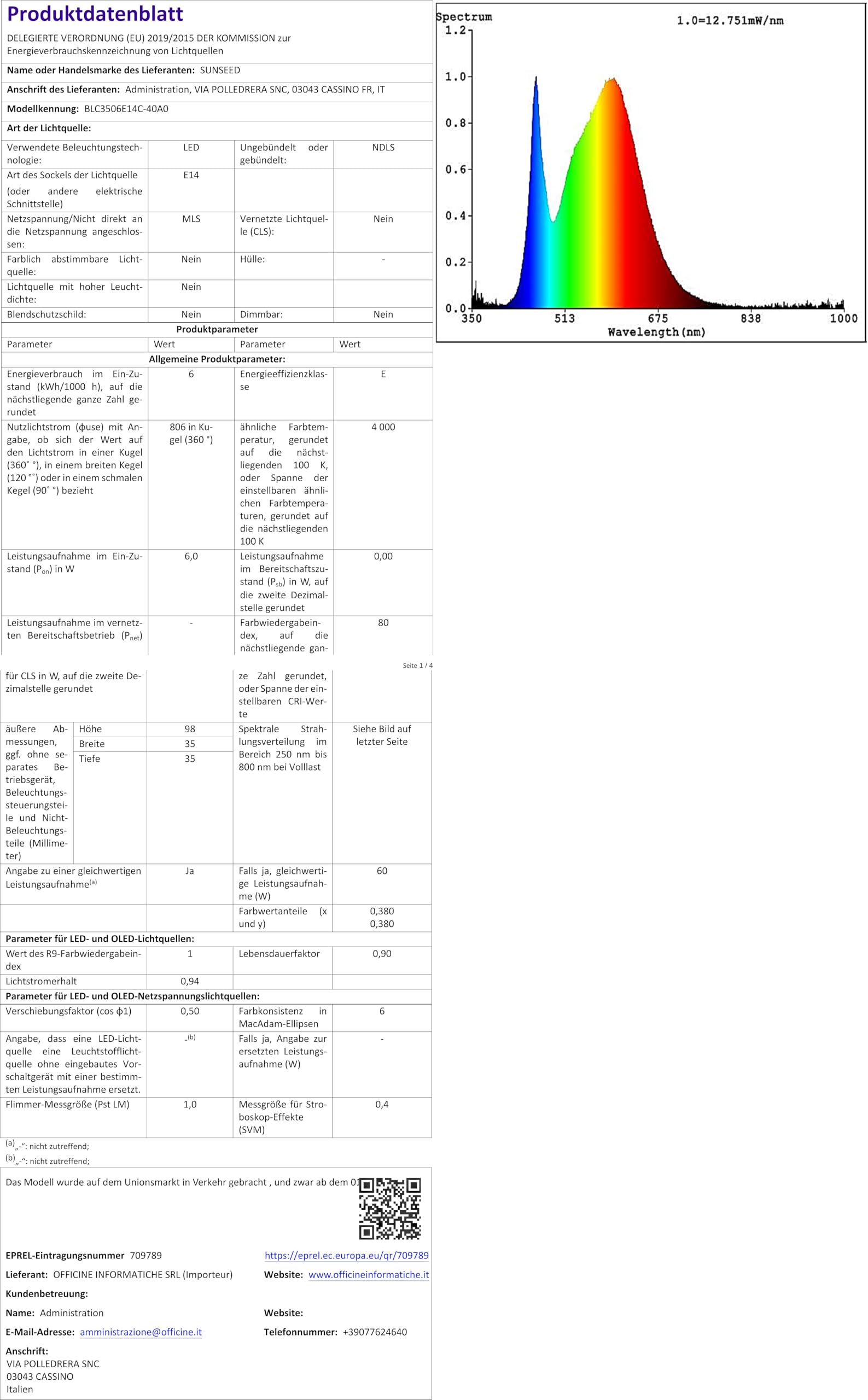 SUNSEED 10x LED Glühfadenlampe E14, 4W Matt, Warmweiß 2700K, Ersetzt 40W Glühbirne