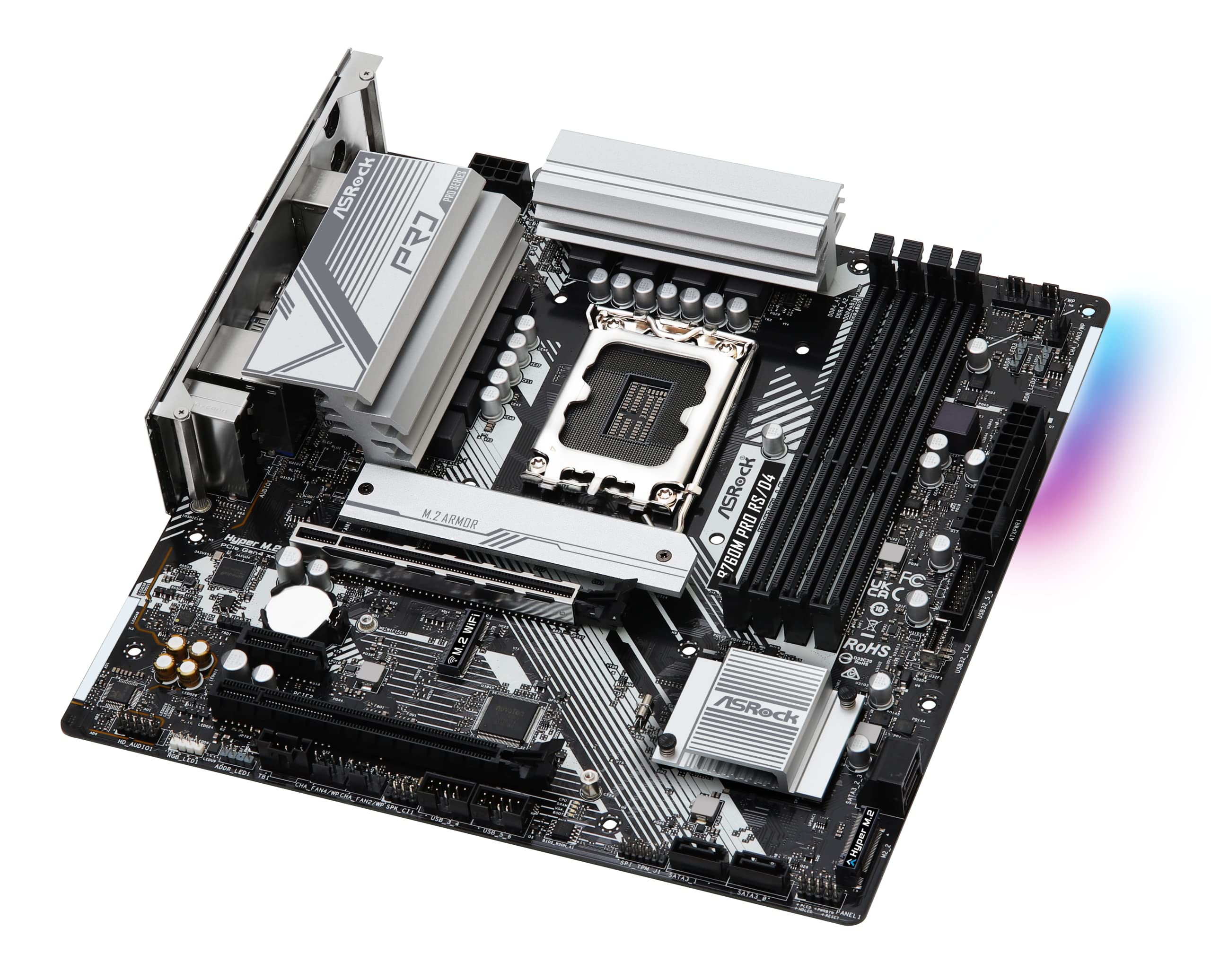 Amazon.com: ASRock B760M Pro RS/D4 Motherboard, Compatible with 