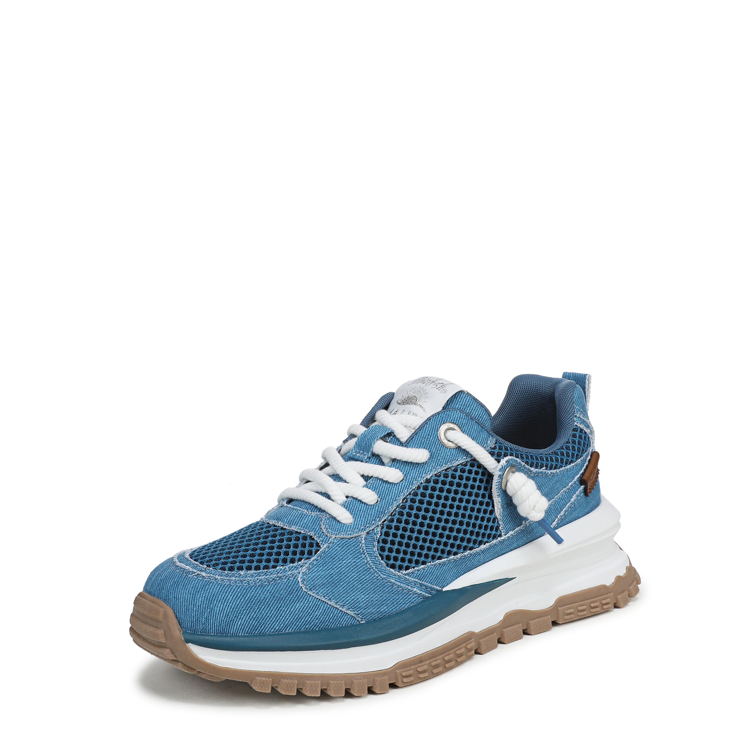 Blowfish Malibu Women's Leotina Lace-Up Trainers, Blue, Medium Fit, UK 7