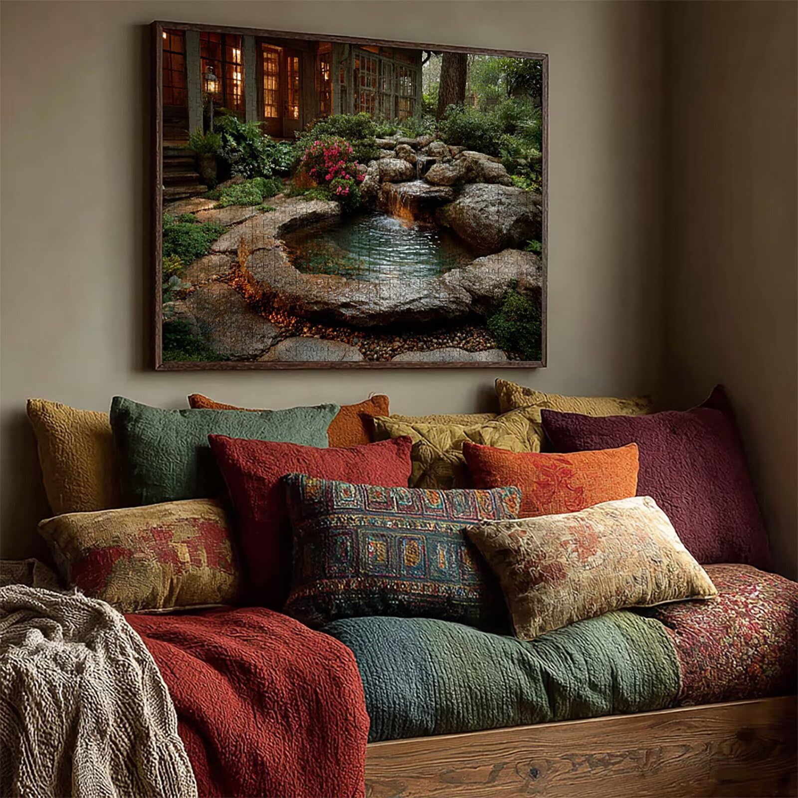 Paysage Puzzle 2000 pièces Adultes, Puzzle Bois 99x70cm, Adultes Jeu éducatif Défi énigme avec Une Boîte d'emballage Exquise, Jeu Relaxant Détente Collection, Cadeau Fille, (Planter) F-8443