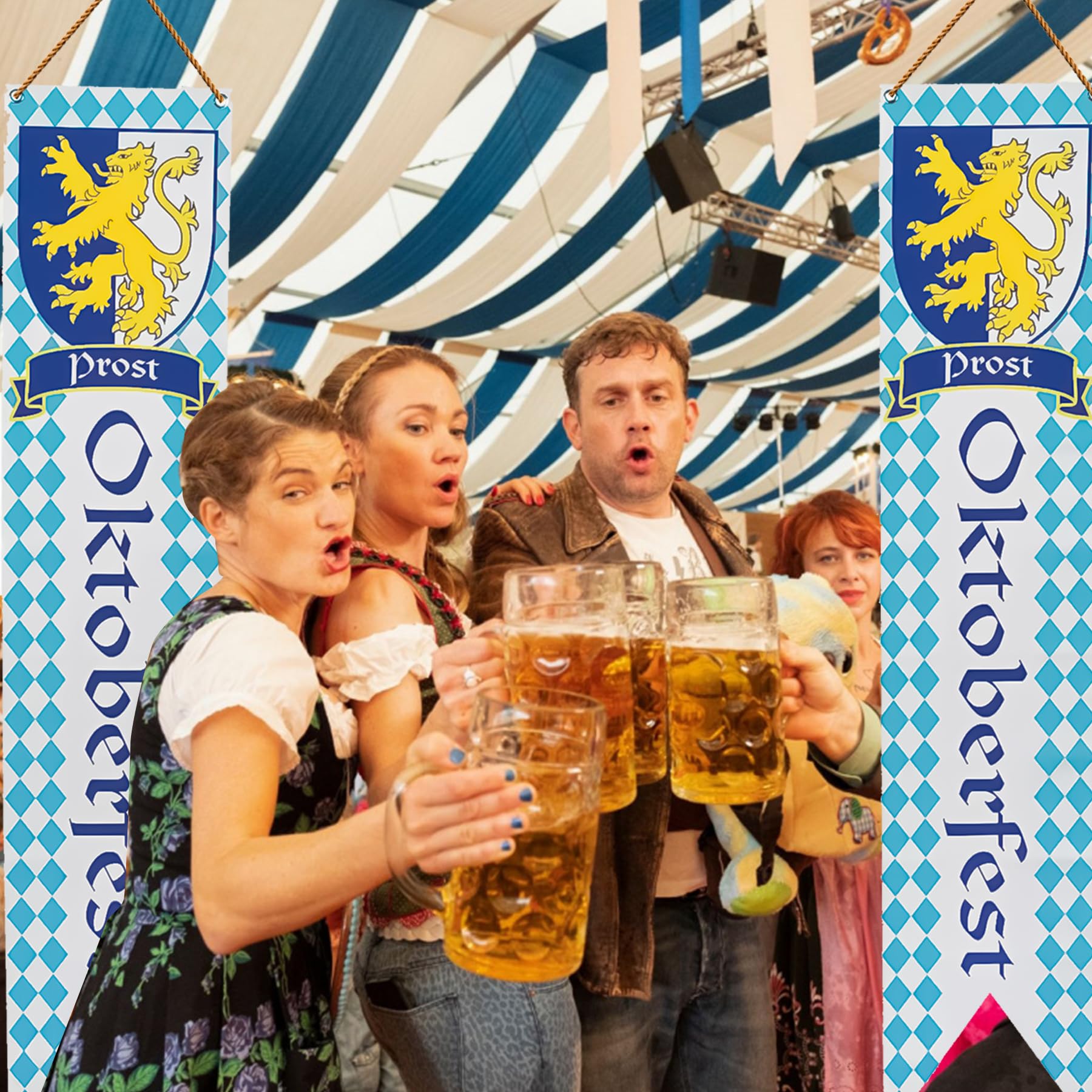 Lets Joy Oktoberfest Banner Deko, 180 X 110 Cm Oktoberfest