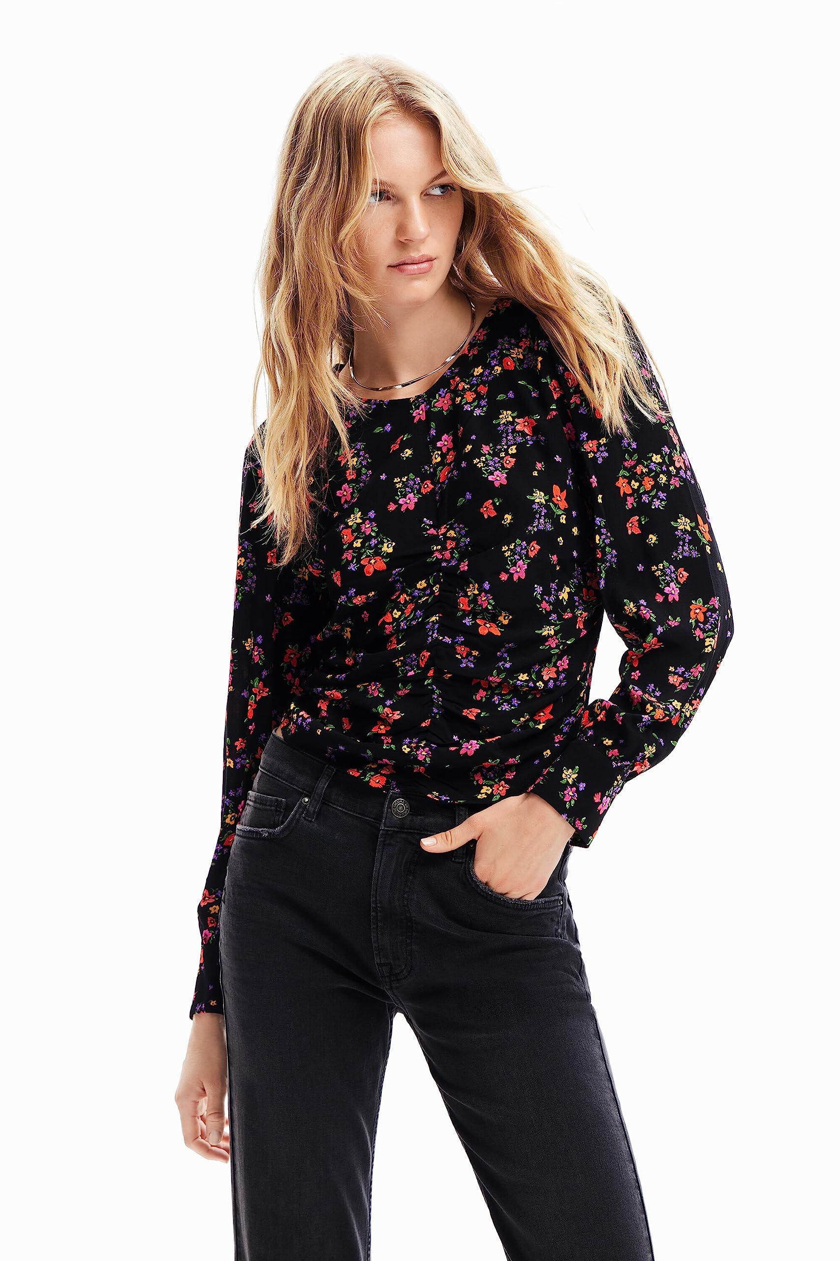 Desigual BLUS_Peter, 2000 Black, XS