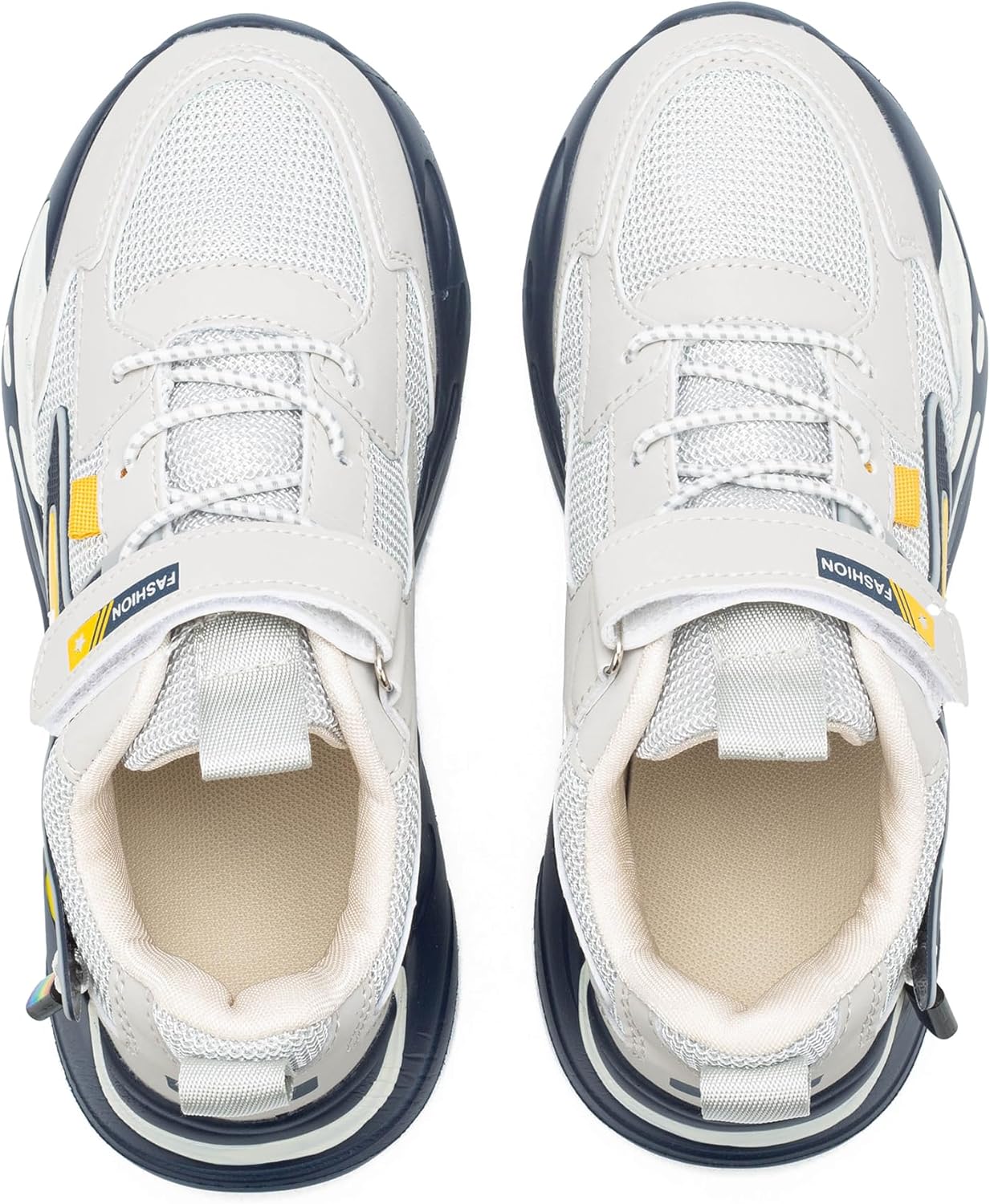 Kids Sneakers for Boys Girls Mesh Breathable Running Shoes Lightweight Hook and Loop Athletic Casual Shoes - Image 6