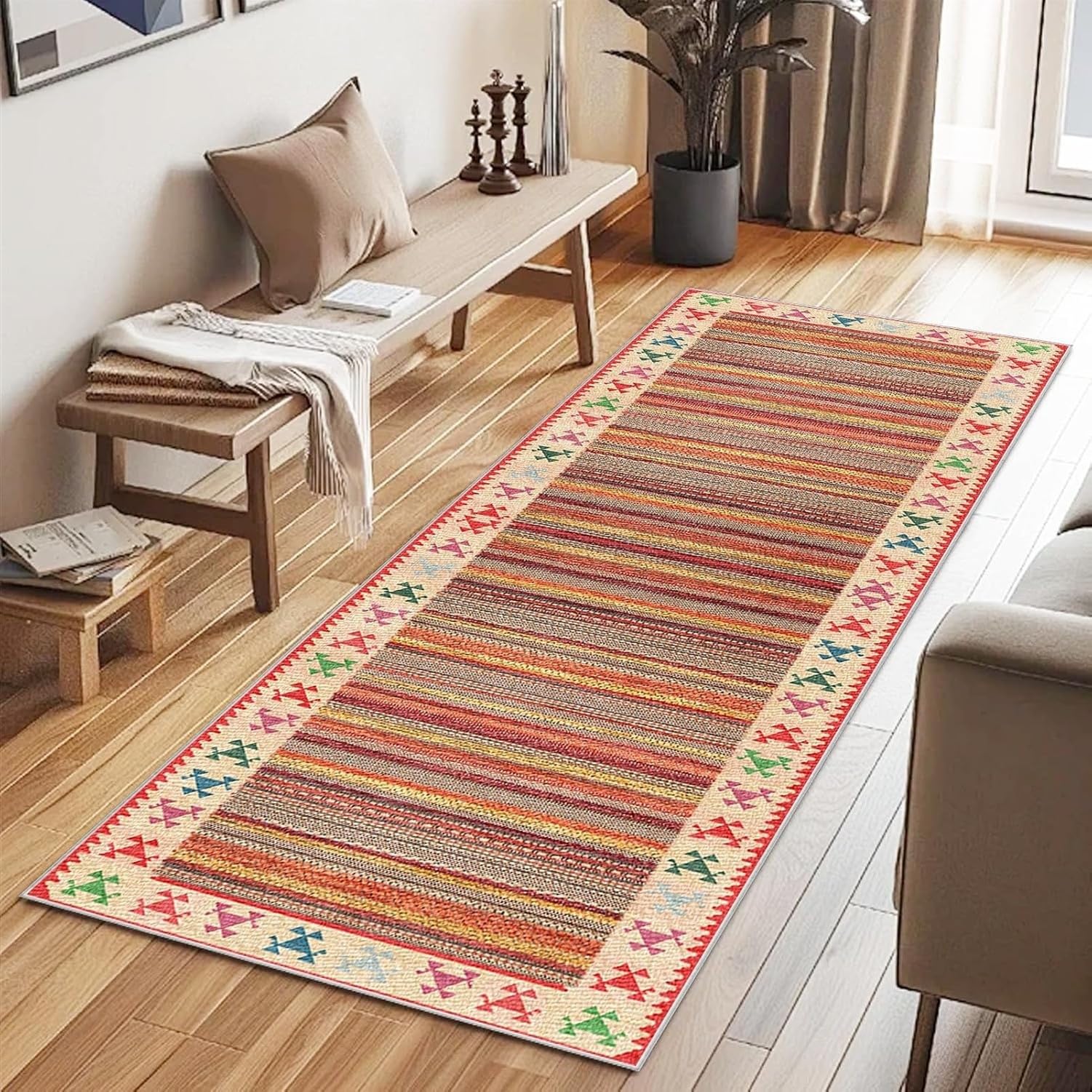 Alfombra Corredera Lavable Antideslizante Absorbente, 428-a, 90 x 220 cm