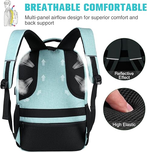 Miniatura 7 de Mochila escolar, mochila para laptop de 15.6 pulgadas para mujer, mochila para adolescentes, bolsas escolares para adolescentes