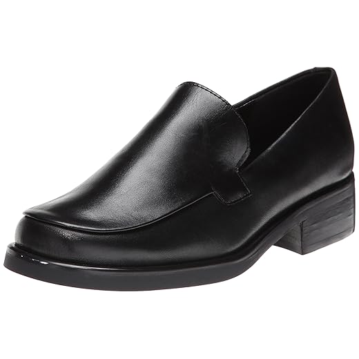 Franco Sarto Women's Bocca Slip On Loafer, Black Leather, 8
