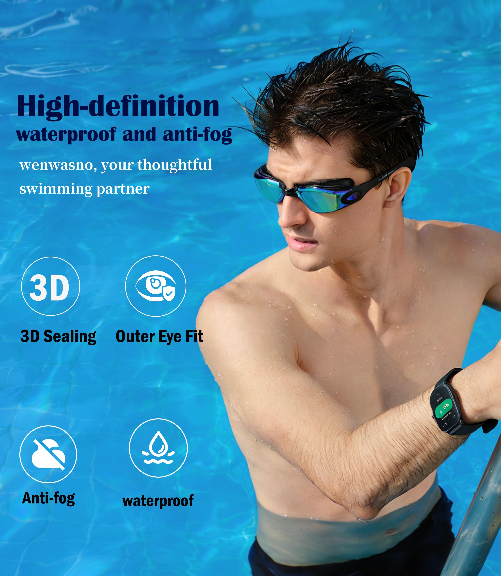 Gafas de natación unisex para adultos