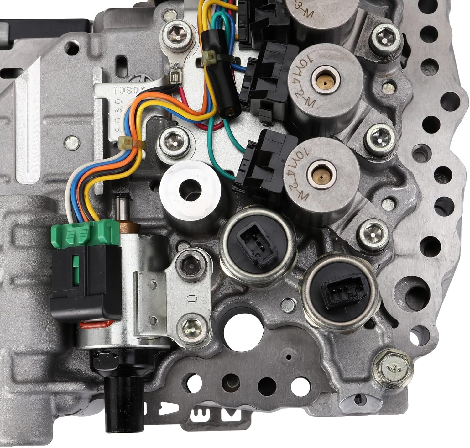JF011E Remanufactured Valve Body with Stepper Solenoids Compatible with Jee p Compass Patriot Niss an Altima Rogue Sent ra Dod ge Caliber