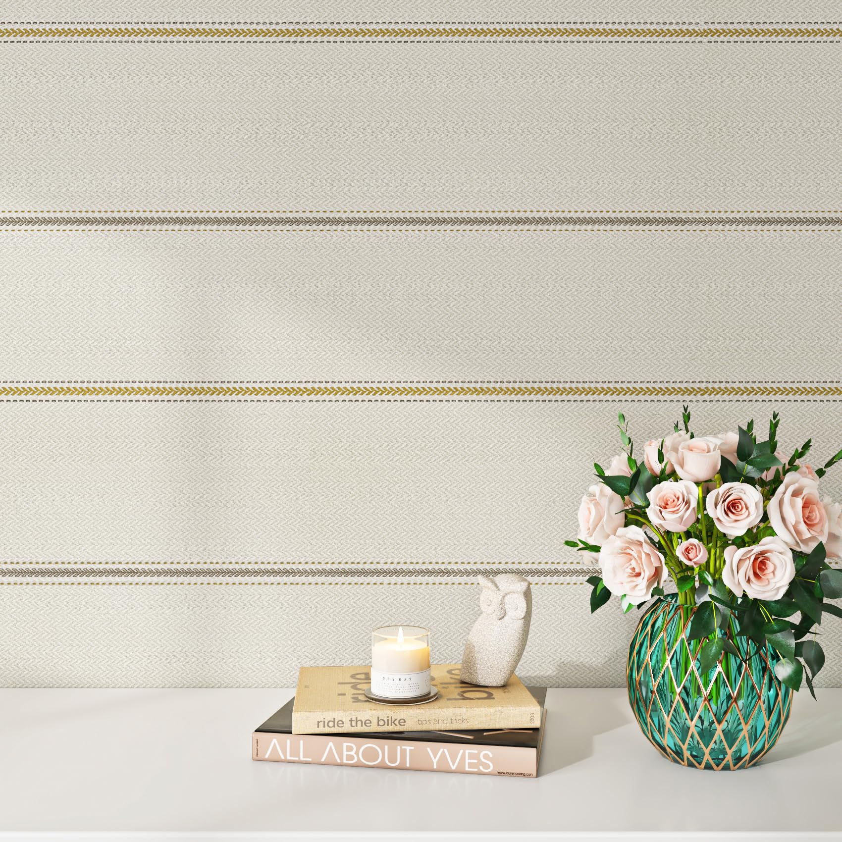 Livelynine Papel Pintado Autoadhesivo Pared Beige Efecto Tela Vinilo Adhesivo Pared Dormitorio 40CMx5M Papel Pintado Pared Salon Papel de Pared Habitacion Pasillo Papel Adhesivo Muebles Cocina Claro