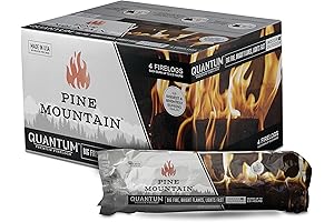 Pine Mountain Quantum 2.5 Hour Feel Real Easy-Light Face Fireplace Logs