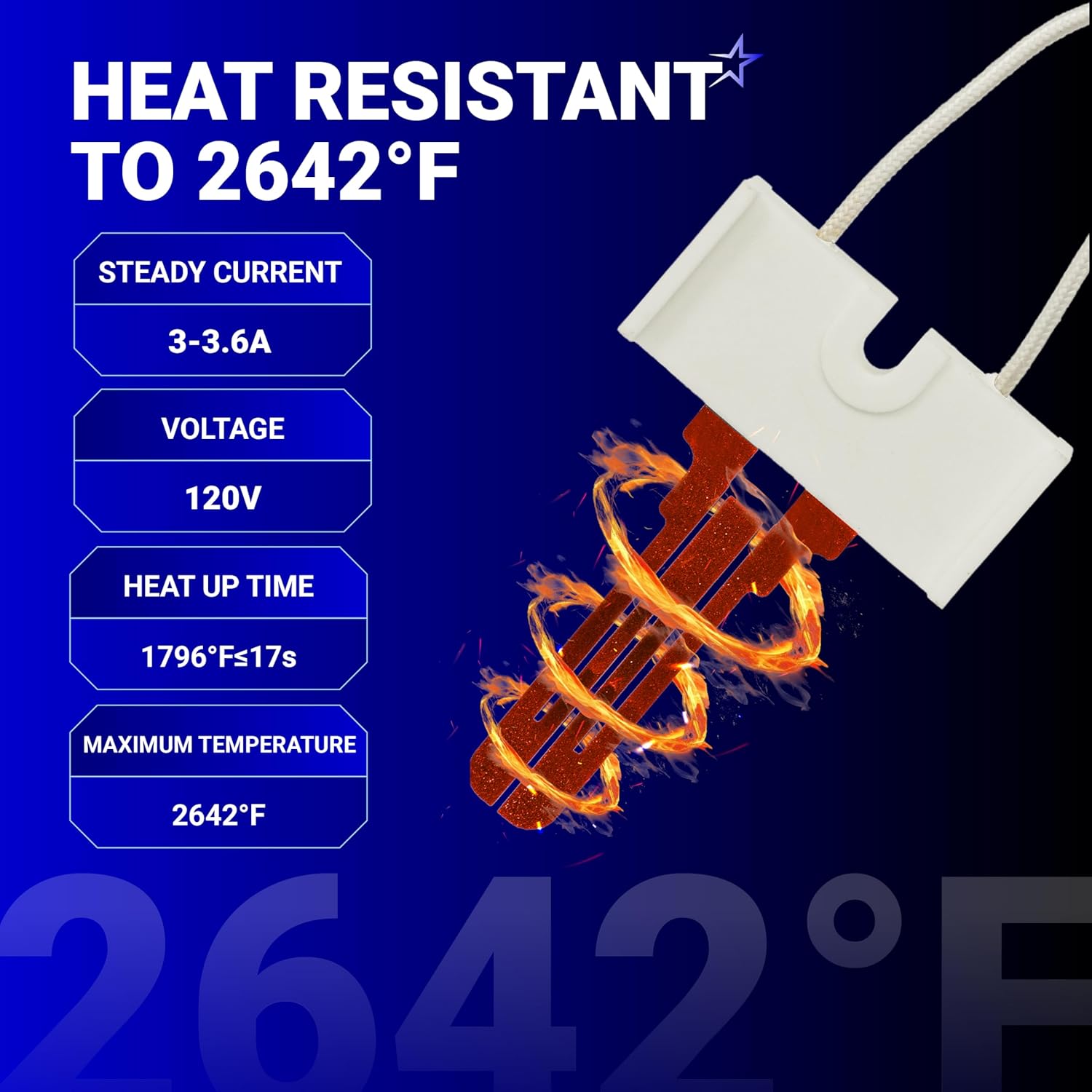 BlueStars Dryer Repair Kit 338906 Gas Dryer Flame Sensor & 279311 Igniter & 279834 Gas Valve Solenoid Coils - Fits for Whirlpool Kenmore Maytag Dryers - Replaces WP338906 AP3094251 PS334310 12001349