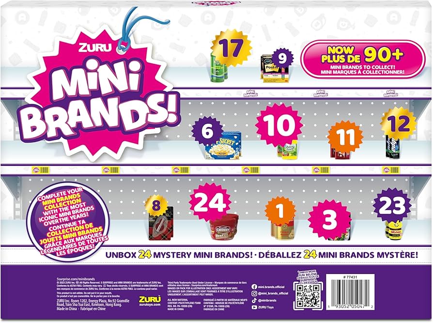Surprise Mini Brands Advent Calendar By ZURU 24 Day Advent, 50 OFF