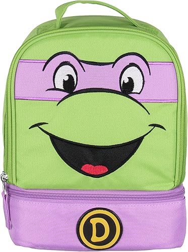 Miniatura 2 de INTIMO Teenage Mutant Ninja Turtles TMNT All Turtles - Lonchera de doble compartimento (Donatello)